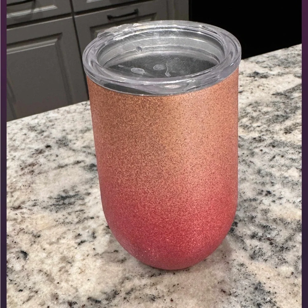 Gradient Pink and Orange Tumbler 6x4in